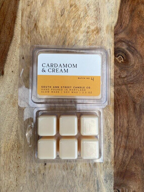 Cardamom & Cream, Wax Melt, Soy Wax, Christma...