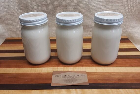 Emergency Soy Candles, 16 oz Mason Jar, 3-Pac...