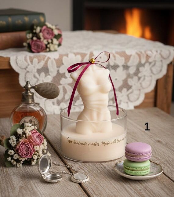 Torso Candle | Handmade Body Figure| Sculptur...