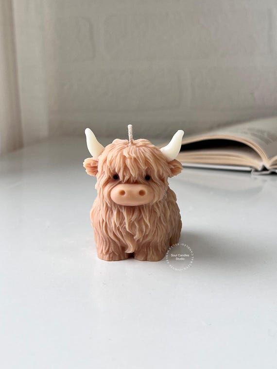 Highland Cow Candle | Highland Cattle Candle ...