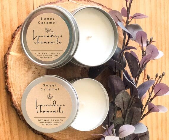 Homemade Soy Candles, Candle tins, 8 oz Candl...