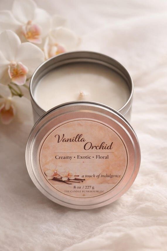Vanilla Orchid Candle 8oz | Creamy Vanilla Ja...