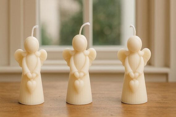 Set Angel candle girls 3x - Mother's day gift...