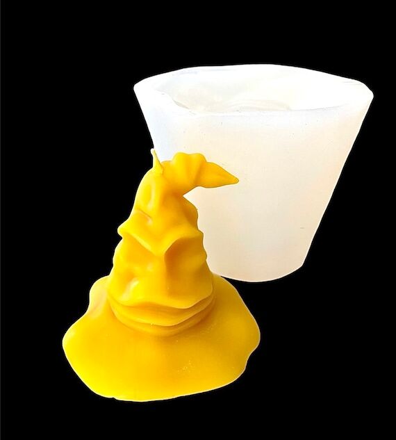 3” 3D Silicone wizard hat Mold - sorting ha...