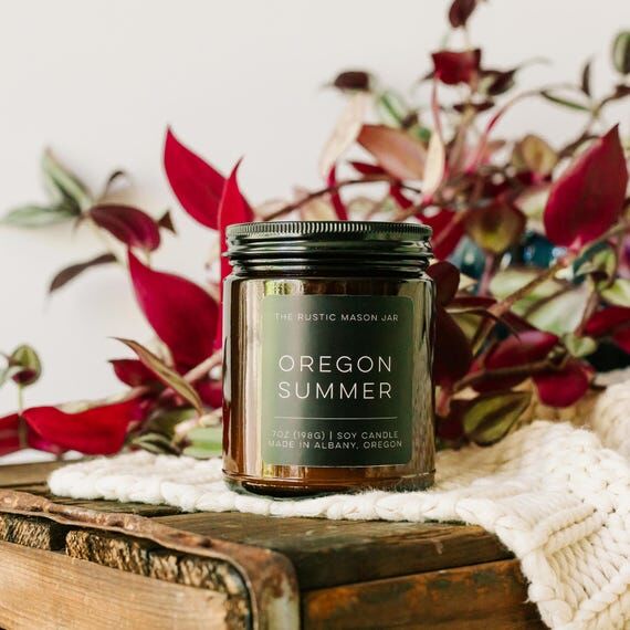 Oregon Summer Soy Candle | Outdoorsy Scent, H...