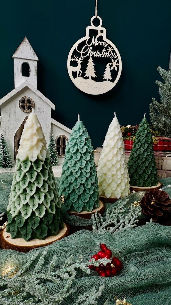 Fir Tree Soy Candle: Natural Scented Holiday ...