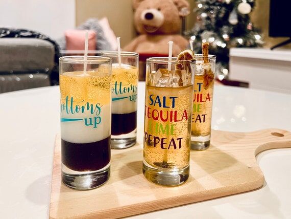 Tequila Shot Glass Candle: Unscented Novelty ...