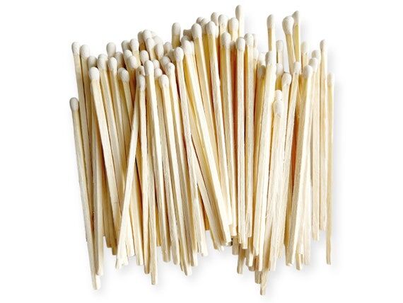 4" (100) Matchsticks | White tip Matchst...