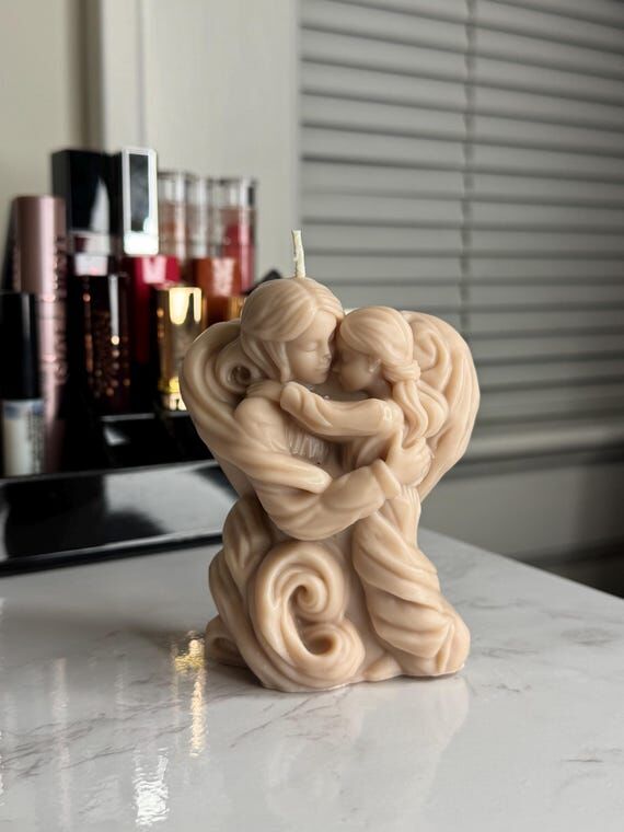 Angel Candle, Handmade, Unscented...