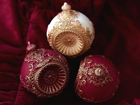 Renaissance Candle | Vintage Ornament Christm...