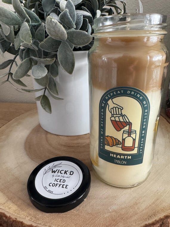 Iced Coffee Candle – Cinnamon, Coffee Scent...