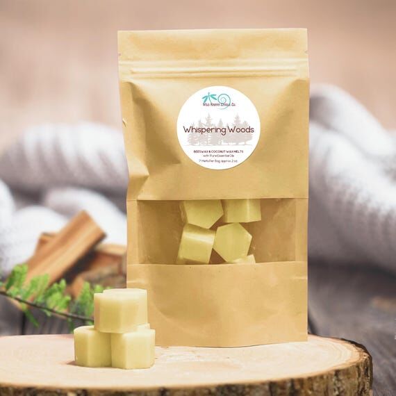 Whispering Woods Beeswax Wax Melts, Cedarwood...