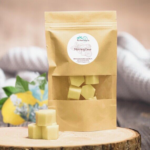 Morning Dew Beeswax Wax Melts – Natural Ess...