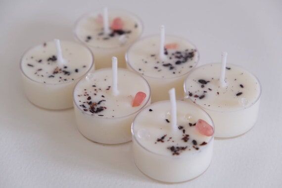 Cherry Vanilla scented soy tealights - crysta...