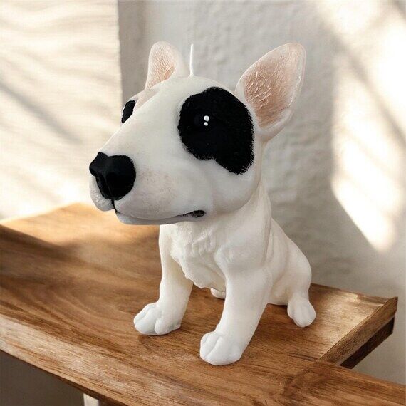 Bull Terrier Dog Candle | Cute Bull Terrier G...
