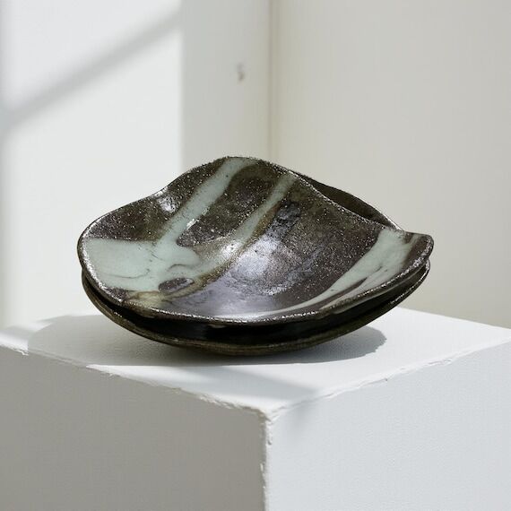 Handmade Small Ceramic Plate Set – Earthy G...