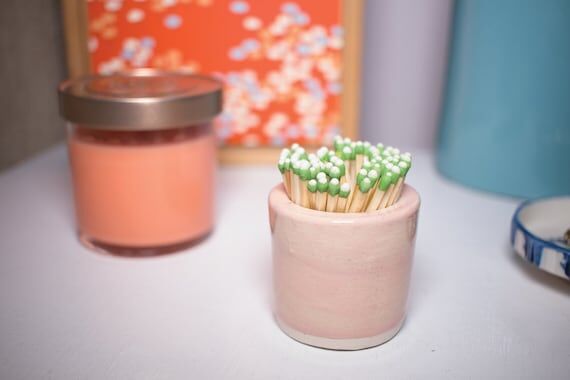 Match Striker - Millennial Pink - Handmade ce...