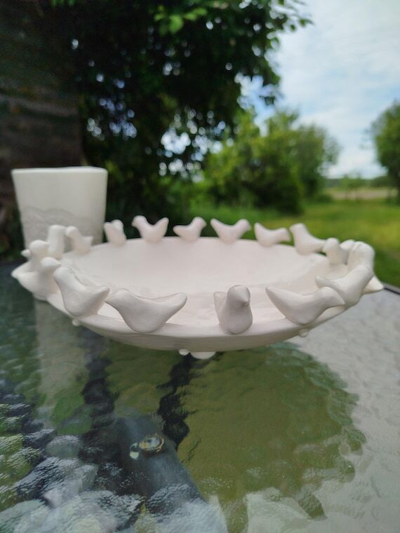 Bowl wth a birds , Unique , Bowl , Keramika ,...