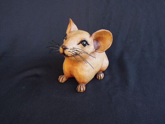 Ceramic Pika Sculpture , One-of-a-kind Whims...