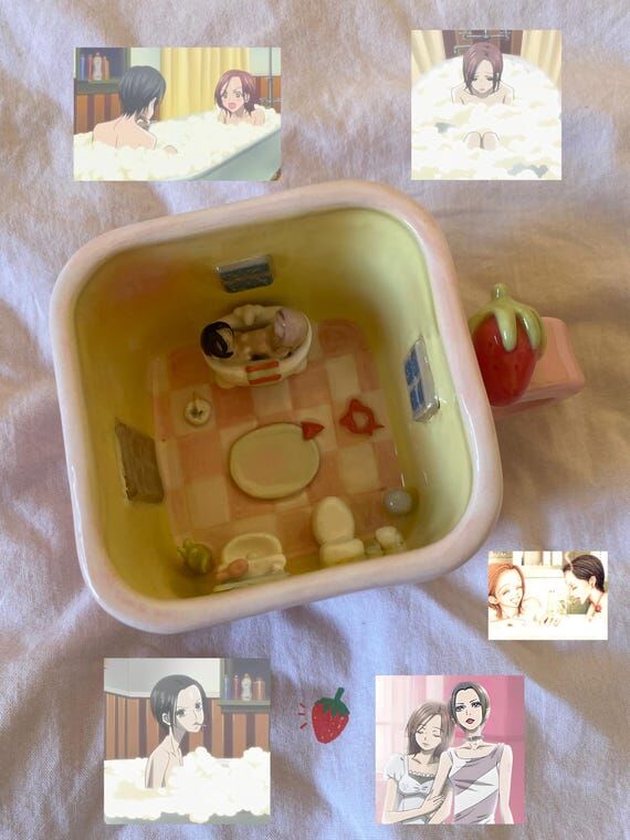 Nana & Hachi Ceramic Mug, Anime Coffee Cup, N...