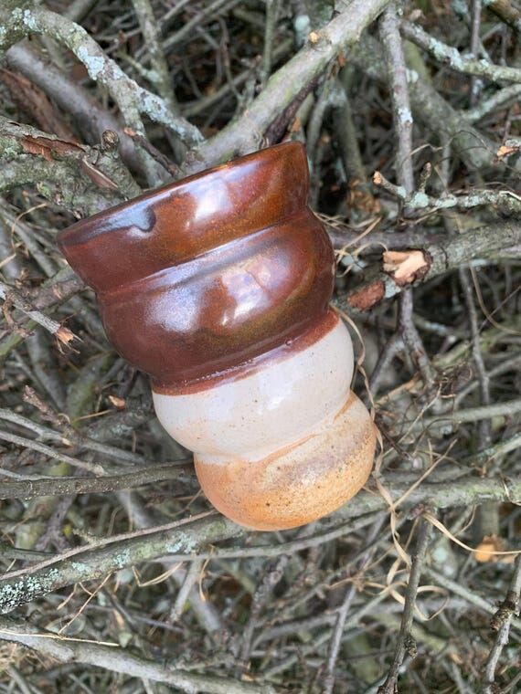Wood Fired Ceramic Tumbler (12 oz) - Unique P...