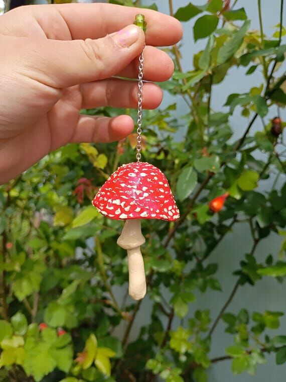 Handmade Ceramic Mushroom Bells...