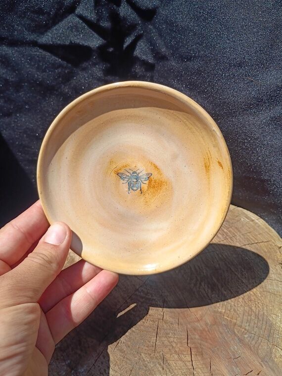 Handmade Ceramic Bee Plate...
