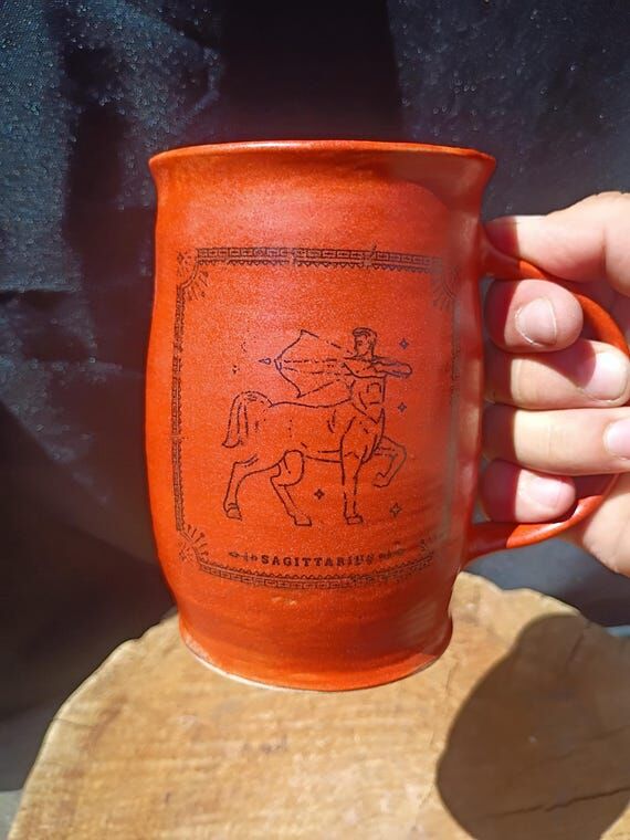 Handmade Ceramic Sagittarius Mug...