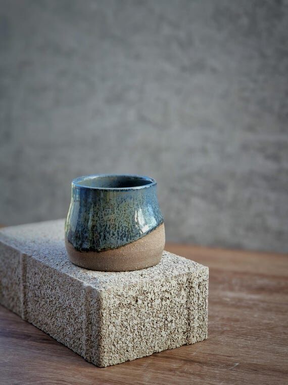 Handmade Tufa Noira Cup: Ceramic One-of-a-kin...