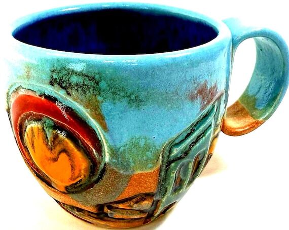 Handmade Ceramic Coffee Mug: Old Spanish Colo...