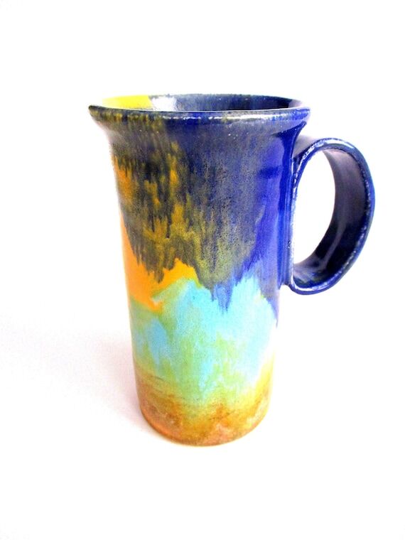 Handmade Ceramic Coffee Mug: Wheel Thrown Gla...