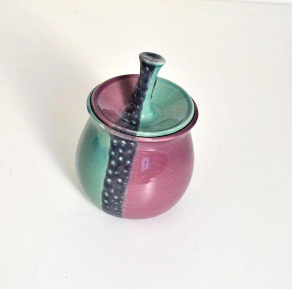 Hand made sugar bowls, unique colourfull kitc...