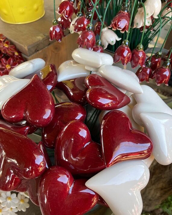 Heart, Handmade ceramic heart...