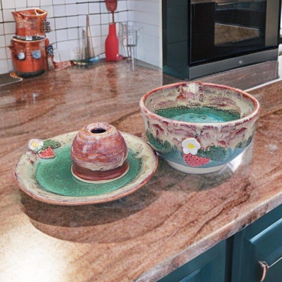 Strawberry Dream Matcha Mixing Bowl set with ...