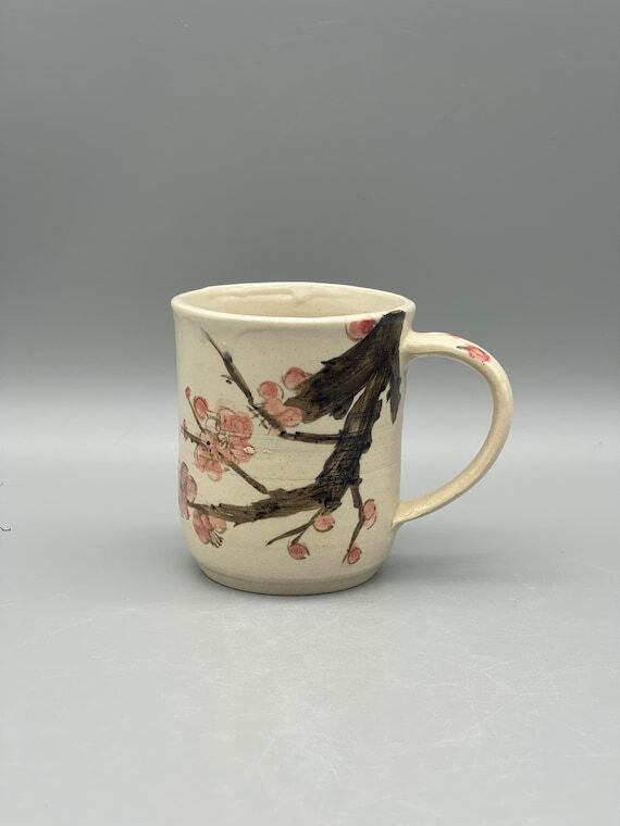 Maehwa Tree Ceramic Mug 2- Tree Nature Patter...