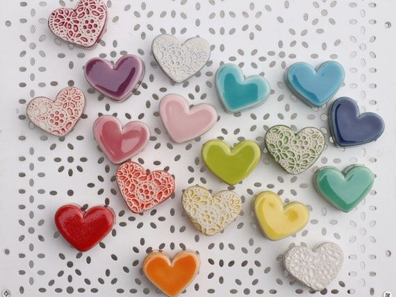 chunky hearts, choose your favorite// porcela...