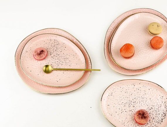Handmade Ceramic Plate. Porcelain Serving Pla...