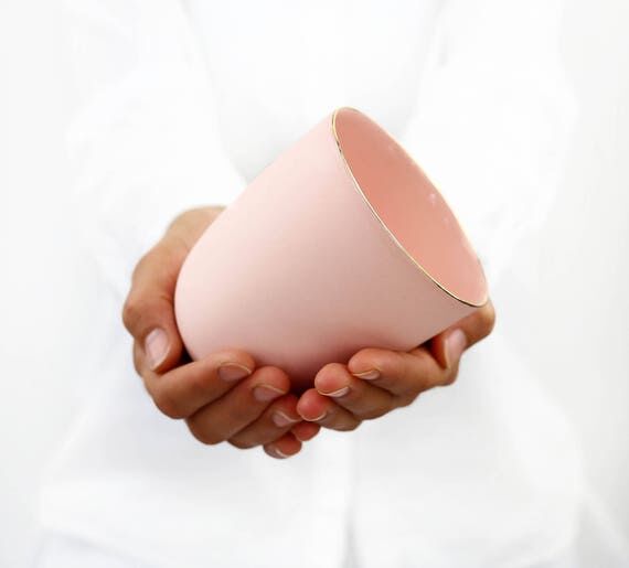 Pink Tumbler,Ceramic Coffee Cup,Porcelain Cup...