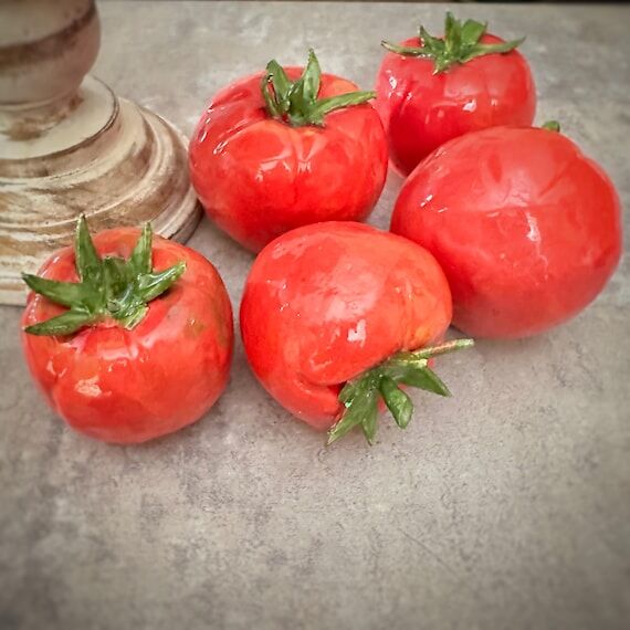 Handmade Ceramic Tomatoes...
