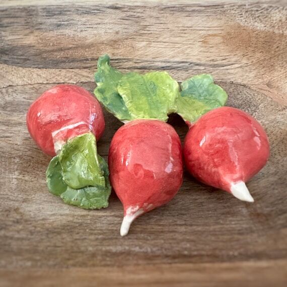Handmade Ceramic Radishes...