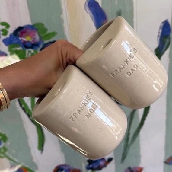 PREORDER Customizable White Letter Travel Mug...
