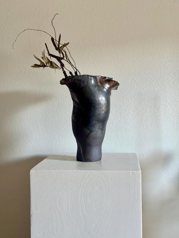 Modern Sculptural Vase, Handmade Ceramic Vase...