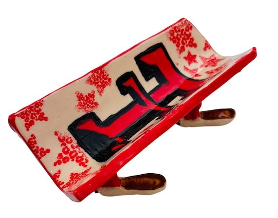 Custom Ceramic Hot Dog Taco Holder: Whimsical...
