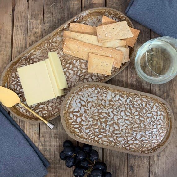 Decorative Tray Set | Cracker & Cheese Serve ...