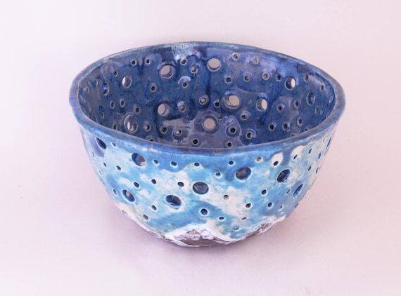 Ceramic lantern - stars and mountains, handma...