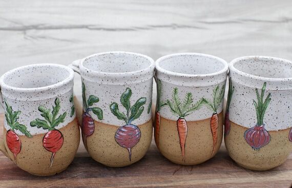 Handmade Ceramic Garden Mug...