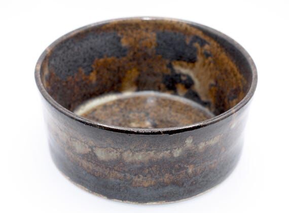 Handmade Stoneware Riverwalk Bowl: Earthy Cer...