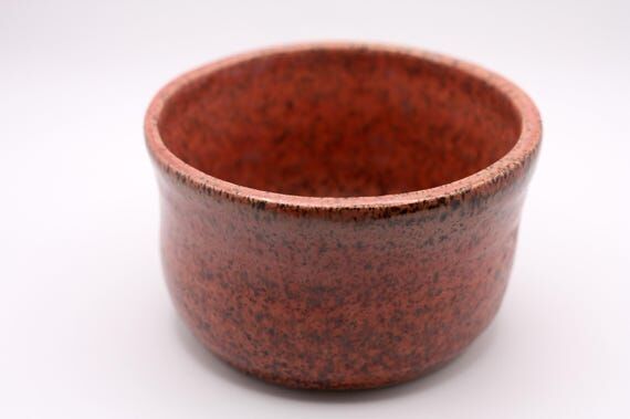 Handmade Rosewood Ceramic Bowl, Speckled Pink...