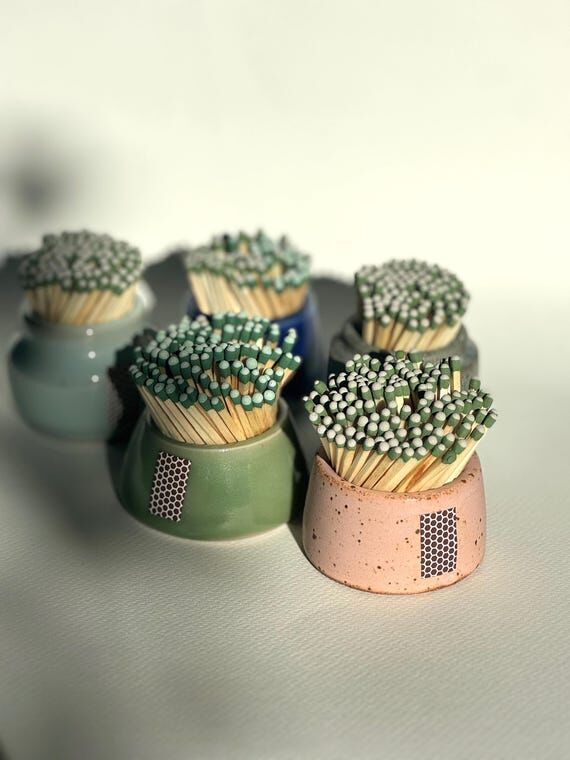 Handmade Ceramic Match Striker | Various Colo...