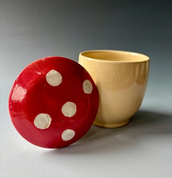Mushroom House French Butter Crock...